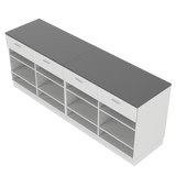 Butiksdisk I, Vit/Grå